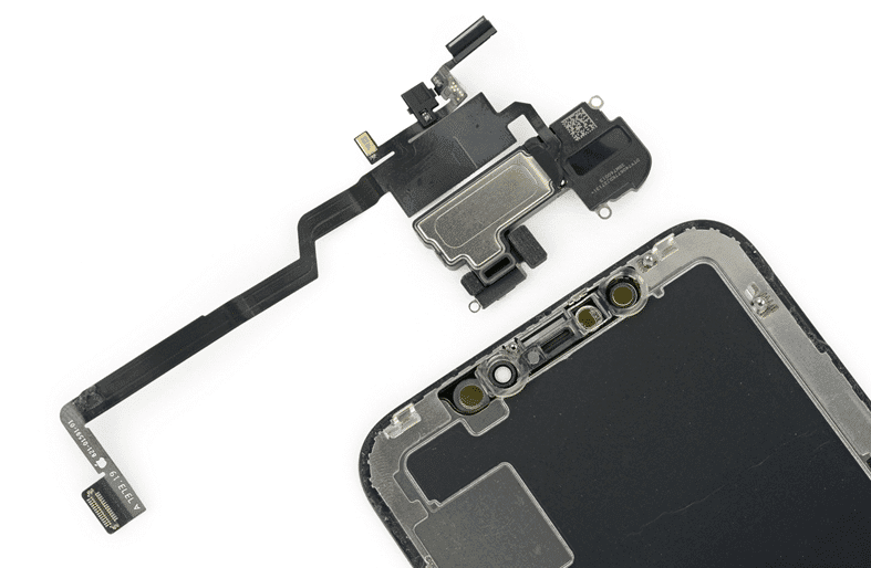 One of the FPC of iPhone X (black part on the upper right)